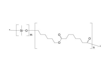 Dimethylsiloxane-hexamethylenesebacate block copolymer (60:40)