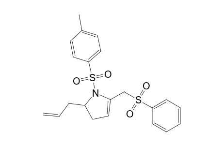 1-(4-Methylphenyl)sulfonyl-5-(phenylsulfonylmethyl)-2-prop-2-enyl-2,3-dihydropyrrole