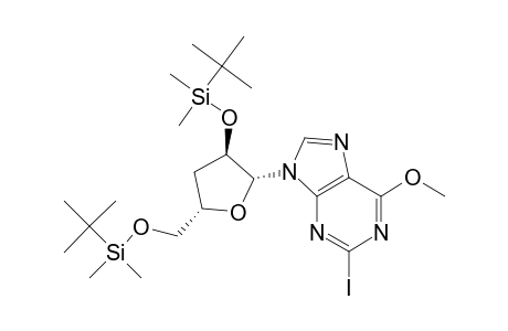 Inosine, 3'-deoxy-2',5'-bis-O-[(1,1-dimethylethyl)dimethylsilyl]-2-iodo-6-O-methyl-