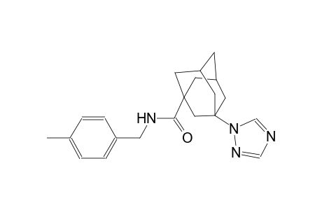 N-(4-methylbenzyl)-3-(1H-1,2,4-triazol-1-yl)-1-adamantanecarboxamide