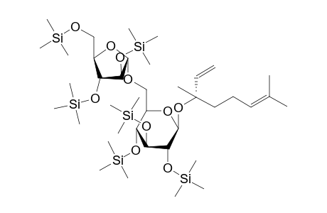 6-O-[.alpha.-L-arabinofuranosyl]-.beta.-[(S)-linalyl]-D-glucopyranoside-hexakis(trimethylsilyl) ether