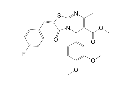 5H-thiazolo[3,2-a]pyrimidine-6-carboxylic acid, 5-(3,4-dimethoxyphenyl)-2-[(4-fluorophenyl)methylene]-2,3-dihydro-7-methyl-3-oxo-, methyl ester, (2E)-