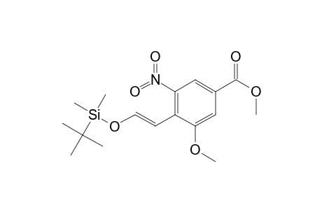 (E)-4-[2-[[(1,1-Dimethylethyl)dimethylsilyl]oxy]ethenyl]-3-methoxy-5-nitrobenzoic acid methyl ester