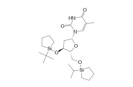 Thymidine, 3'-O-[1-(1,1-dimethylethyl)silacyclopent-1-yl]-5'-O-[1-(1-methylethyl)silacyclopent-1-yl]-
