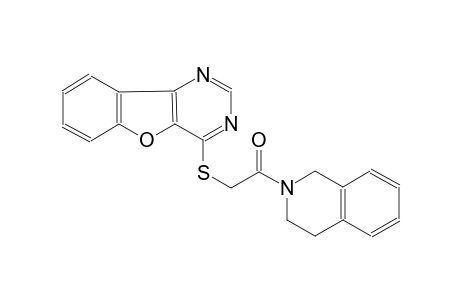 4-{[2-(3,4-dihydro-2(1H)-isoquinolinyl)-2-oxoethyl]sulfanyl}[1]benzofuro[3,2-d]pyrimidine
