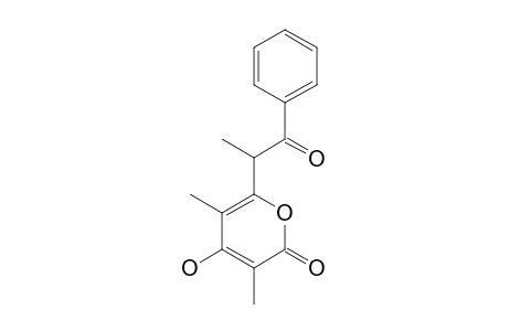 4-HYDROXY-3,5-DIMETHYL-6-(1-METHYL-2-OXO-2-PHENYLETHYL)-PYRAN-2-ONE