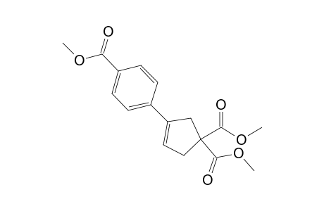 3-(4-carbomethoxyphenyl)cyclopent-3-ene-1,1-dicarboxylic acid dimethyl ester