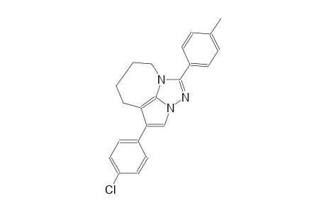 4-(4-Chlorophenyl)-1-(4-methylphenyl)-5,6,7,8-tetrahydro-2,2a,8a-triazacyclopenta[cd]azulene