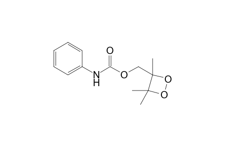 (3,4,4-Trimethyl-1,2-dioxetan-3-yl)methyl phenylcarbamate