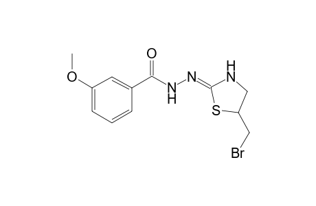 N'-[(2Z)-5-(bromomethyl)-1,3-thiazolidin-2-ylidene]-3-methoxybenzohydrazide