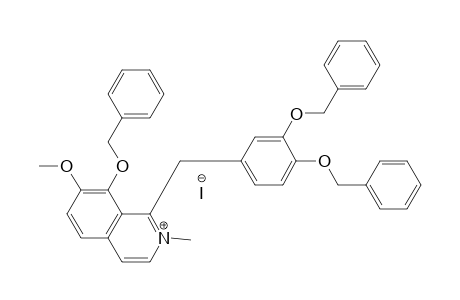 8-Benzyloxy-1-(3',4'-dibenzyloxybenzyl)-7-methoxy-N-methylisoquinolinium iodide