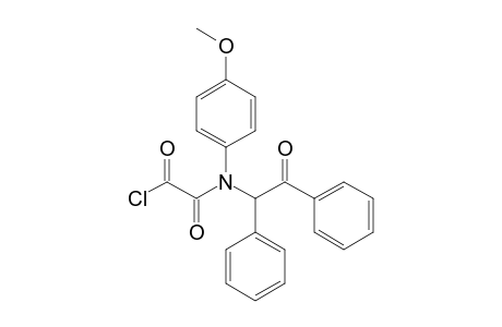 2-(4-methoxy-N-(2-oxo-1,2-diphenyl-ethyl)anilino)-2-oxo-acetyl chloride