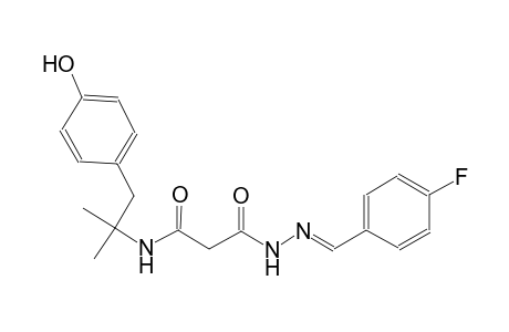 beta-alanine, N-[2-(4-hydroxyphenyl)-1,1-dimethylethyl]-3-oxo-, 2-[(E)-(4-fluorophenyl)methylidene]hydrazide