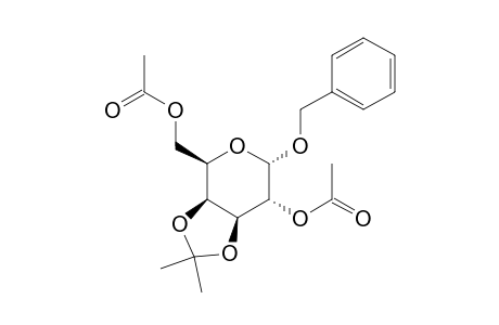 Benzyl 2,6-Di-O-acetyl-3,4-O-isopropylidene-.alpha.-D-galactopyranoside