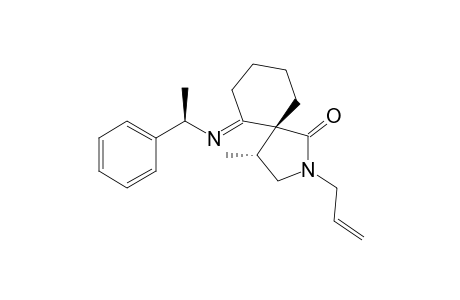 (-)-(4R,5R)-2-Allyl-4-methyl-6-[(R)-(1-phenylethyl)imino]-2-azaspiro[4.5]decan-1-one