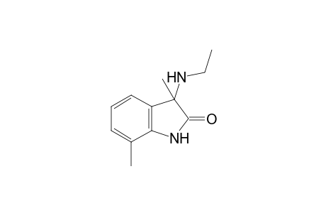 3,7-dimethyl-3-(ethylamino)-2-indolinone
