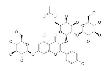 KAEMPFEROL-3-O-BETA-D-GLUCOPYRANOSYL-(1->2)-(6''-O-ACETYL)-BETA-D-GALACTOPYRANOSYL-7-O-BETA-D-GLUCOPYRANOSIDE