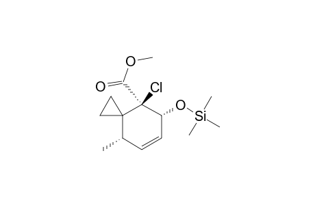 Methyl 4R*,5R*,8S*-4-Chloro-5-(trimethylsilyloxy)-8-methylspiro[2,5]oct-6-ene-4-carboxylate