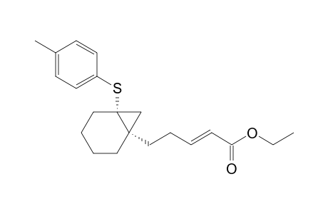 Ethyl (E)-5-[(1S,6R)-6-(p-Tolylthio)bicyclo[4.1.0]heptan-1-yl]-2-pentenoate