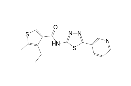 4-ethyl-5-methyl-N-[5-(3-pyridinyl)-1,3,4-thiadiazol-2-yl]-3-thiophenecarboxamide