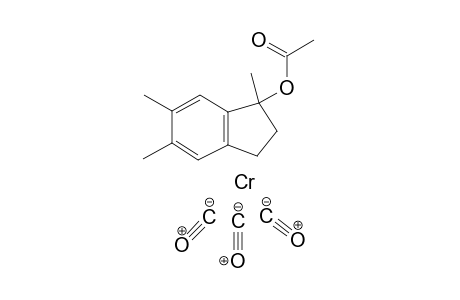 1RS,3aRS)-Tricarbonyl(n6-1-acetoxy-1,5,6-trimethylindane)-chromium(0)