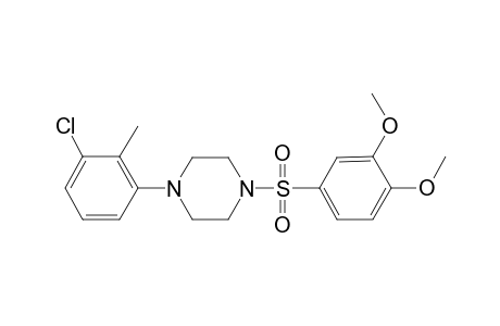 Piperazine, 1-(3-chloro-2-methylphenyl)-4-[(3,4-dimethoxyphenyl)sulfonyl]-