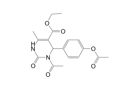 5-pyrimidinecarboxylic acid, 1-acetyl-6-[4-(acetyloxy)phenyl]-1,2,3,6-tetrahydro-4-methyl-2-oxo-, ethyl ester