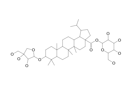 3-BETA-D-O-(ALPHA-L-ARABINOPYRANOSYL)-LUP-20-(29)-3N3-28-O-BETA-D-GLUCOPYRANOSYLESTER