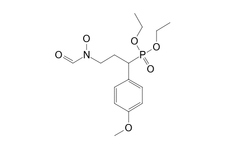 DIETHYL-3-(N-HYDROXYFORMAMIDO)-1-(4-METHOXYPHENYL)-PROPYLPHOSPHONATE;MAJOR-ISOMER