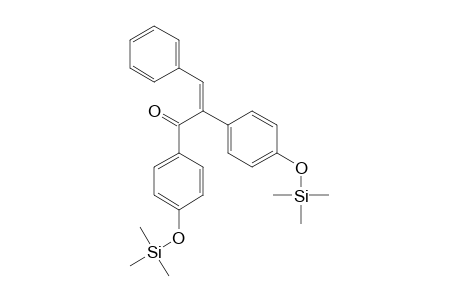 2-Propen-1-one, 3-phenyl-1,2-bis[4-[(trimethylsilyl)oxy]phenyl]-