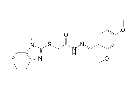 acetic acid, [(1-methyl-1H-benzimidazol-2-yl)thio]-, 2-[(E)-(2,4-dimethoxyphenyl)methylidene]hydrazide