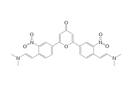 2,6-Bis-[4-((E)-2-dimethylamino-vinyl)-3-nitro-phenyl]-pyran-4-one