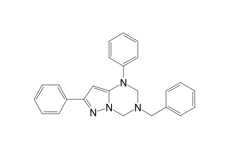 1,7-diphenyl-3-(phenylmethyl)-2,4-dihydropyrazolo[1,5-a][1,3,5]triazine