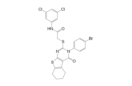 2-{[3-(4-bromophenyl)-4-oxo-3,4,5,6,7,8-hexahydro[1]benzothieno[2,3-d]pyrimidin-2-yl]sulfanyl}-N-(3,5-dichlorophenyl)acetamide