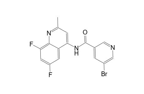 3-pyridinecarboxamide, 5-bromo-N-(6,8-difluoro-2-methyl-4-quinolinyl)-