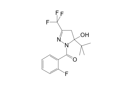 5-tert-Butyl-1-(2-fluorobenzoyl)-3-(trifluoromethyl)-4,5-dihydro-1H-pyrazol-5-ol