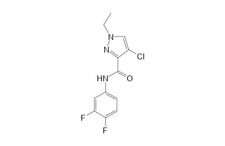 1H-Pyrazole-3-carboxylic acid, 4-chloro-1-ethyl-, (3,4-difluorophenyl)amide