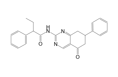 N-(5-oxo-7-phenyl-5,6,7,8-tetrahydro-2-quinazolinyl)-2-phenylbutanamide