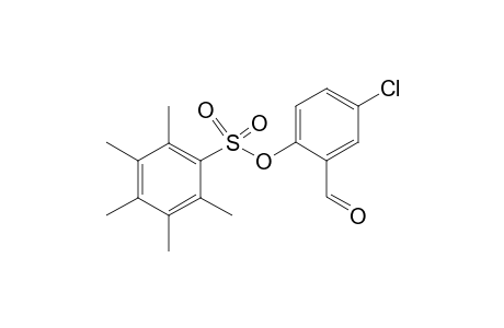 Benzaldehyde, 5-chloro-2-(pentamethylphenylsulfonyloxy)-