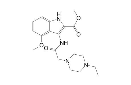 methyl 3-{[(4-ethyl-1-piperazinyl)acetyl]amino}-4-methoxy-1H-indole-2-carboxylate