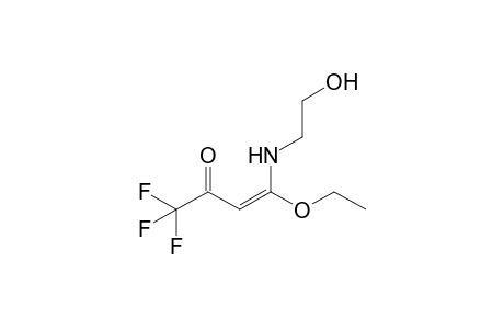 (E)-4-ethoxy-1,1,1-trifluoro-4-(2-hydroxyethylamino)-3-buten-2-one