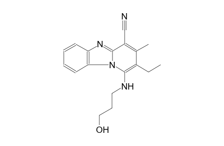 2-ethyl-1-[(3-hydroxypropyl)amino]-3-methylpyrido[1,2-a]benzimidazole-4-carbonitrile