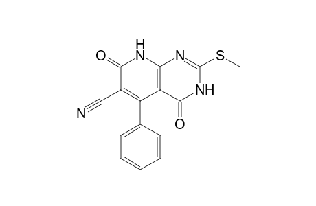 5-Phenyl-6-cyano-2-methylthio-3H,8H-pyrido[2,3-d]pyrimidine-4,7-dione