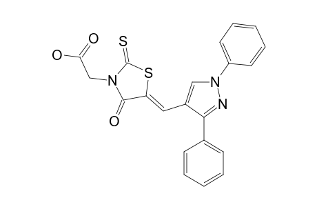 (Z)-5-[(1,3-DIPHENYL-1H-PYRAZOL-4-YL)-METHYLIDENE]-4-OXO-2-THIOXOTHIAZOLIDIN-3-YL-ACETIC-ACID