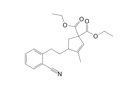 4-[2-(2-cyanophenyl)ethyl]-3-methyl-cyclopent-2-ene-1,1-dicarboxylic acid diethyl ester