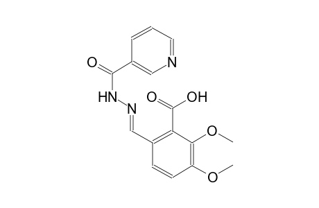 2,3-dimethoxy-6-{(E)-[(3-pyridinylcarbonyl)hydrazono]methyl}benzoic acid