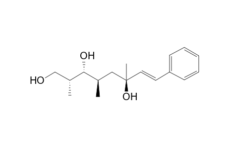 (2R*,3R*,4R*,6R*,7E)-2,4,6-Trimethyl-8-phenyloct-7-ene-1,3,6-triol