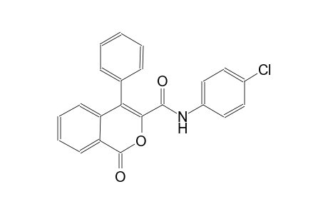 1H-2-benzopyran-3-carboxamide, N-(4-chlorophenyl)-1-oxo-4-phenyl-