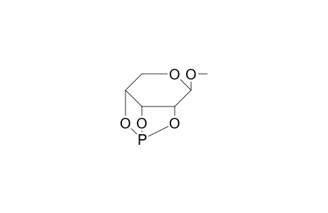 .alpha.-D-Ribopyranoside, methyl, phosphite triester