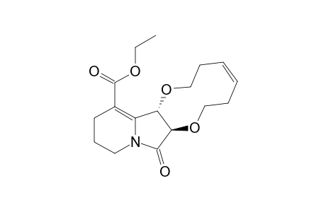 (1S,2R)-1,2-(Cyclohexylidenedioxy)-8-(ethoxycarbonyl)indolizid-8-en-3-one